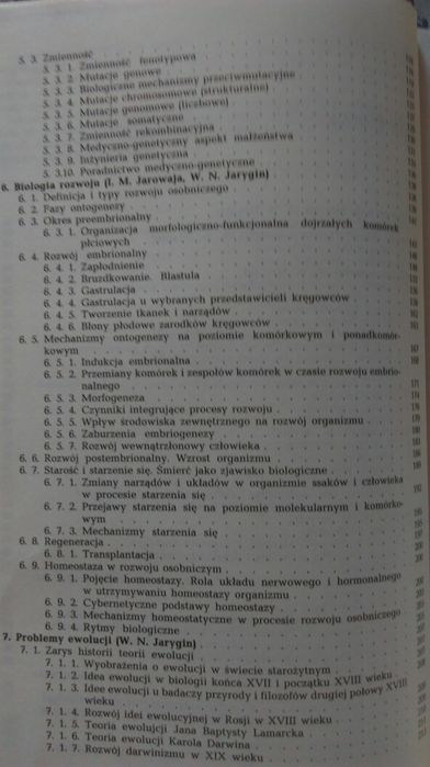 Biologia -podręcznik dla studentów medycyny pod redakcją W. Jarygina