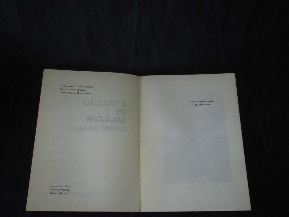 Livro A Traição de Salazar Cansado Gonçalves