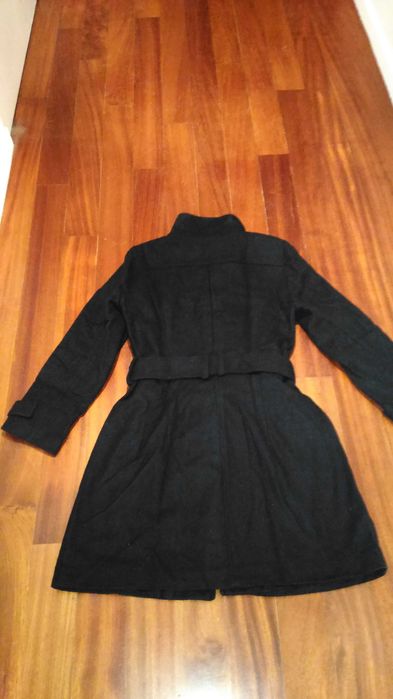 Casaco preto para senhora em fazenda, Novo,