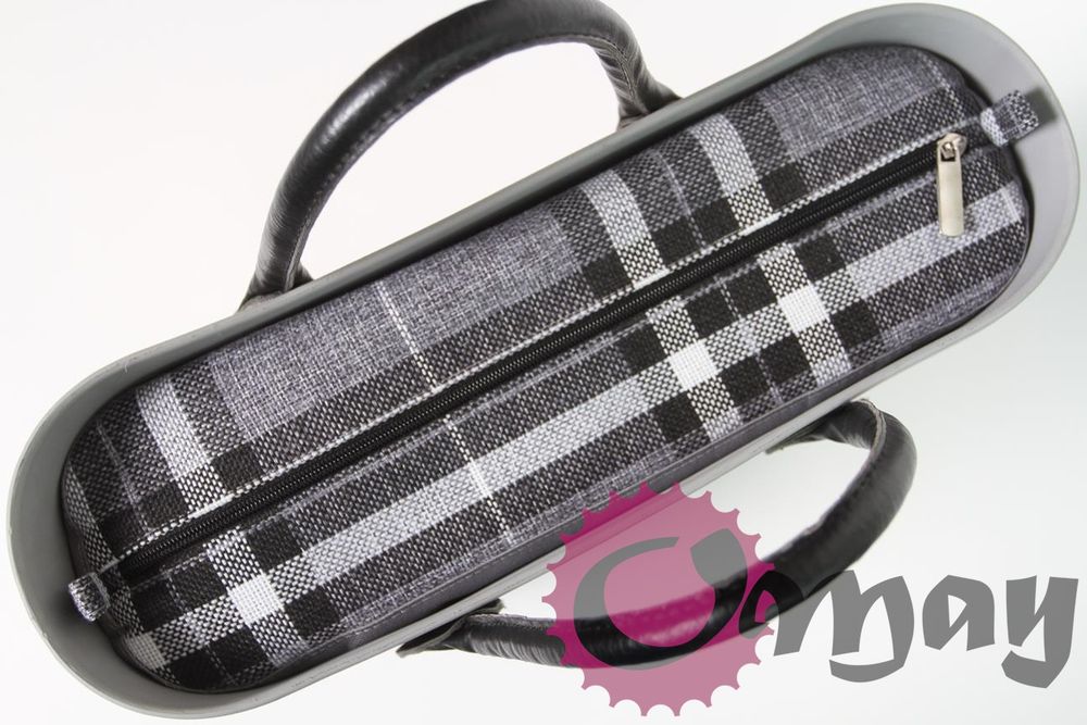organizer OBAG STANDARD +OPASKA krata struktura czarno-szara OMAY