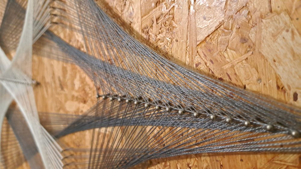 Obraz, plakat, rękodzieło. String art, obraz zaplatany sznurkiem