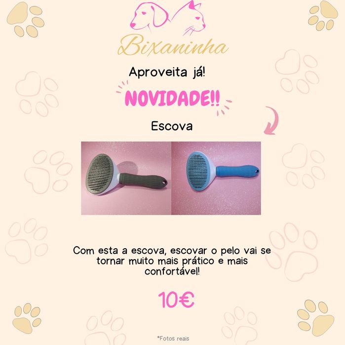 Escova para tosquia auto-limpante