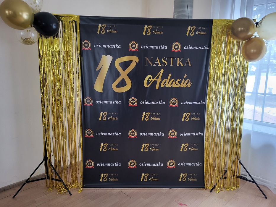 TŁO FOTOGRAFICZNE ścianka do zdjęć na 18