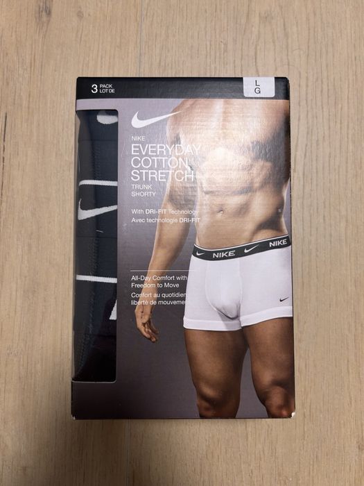 Nike облягаючі боксери чоловічі бавовняні з еластаном 3 шт. Труси найк оригінал