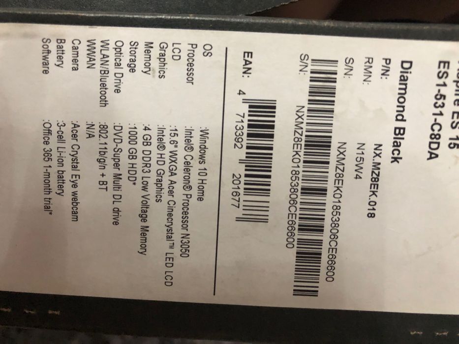 Laptop ACER Aspire ES 15 Promocja!