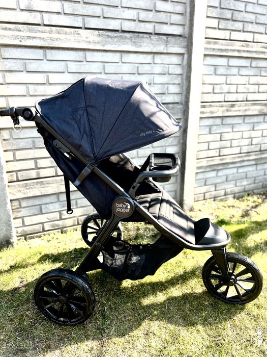 Baby Jogger City Elite 2 Opulent Black NOWE KOŁA tacka
