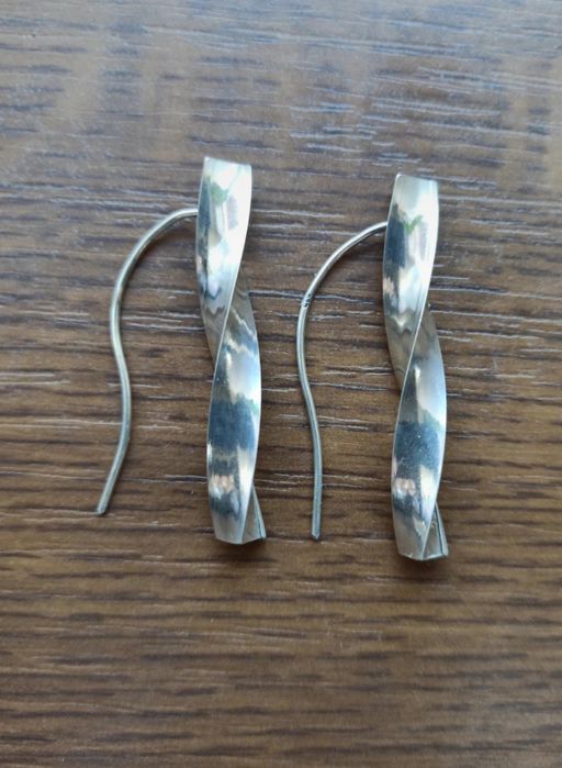 Piekne srebrne duze kolczyki