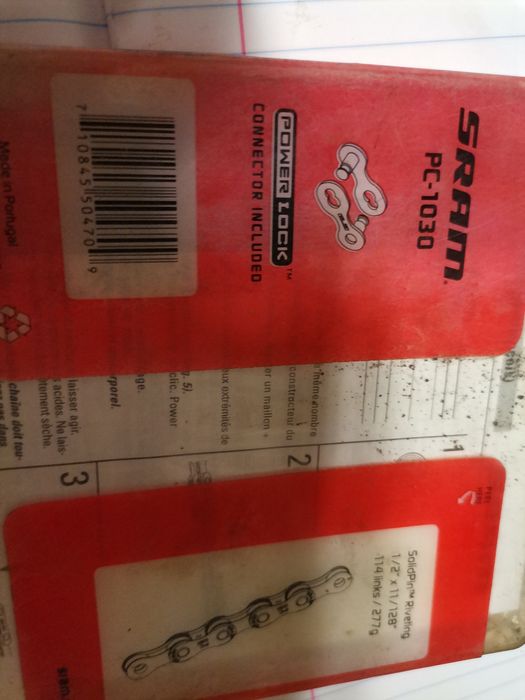 Corrente de bicicleta  da sram 10 velocidade