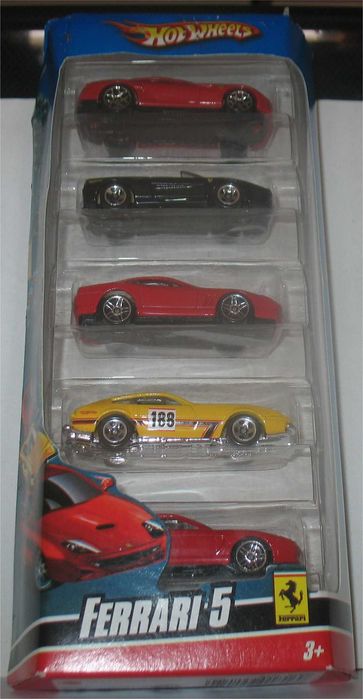 Hot Wheels - Pack de 5 Miniaturas Ferrari (2009)