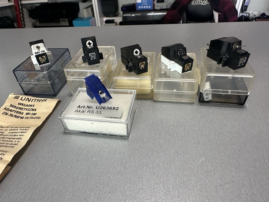 Zestaw wkładek gramofonowych Unitra . Rarytas