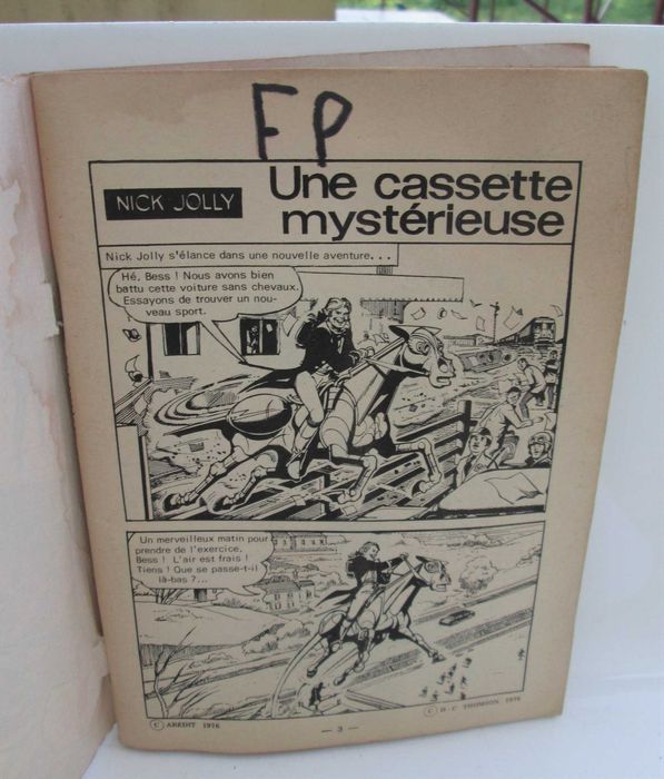 Livro BD Nick Jolly, 1976