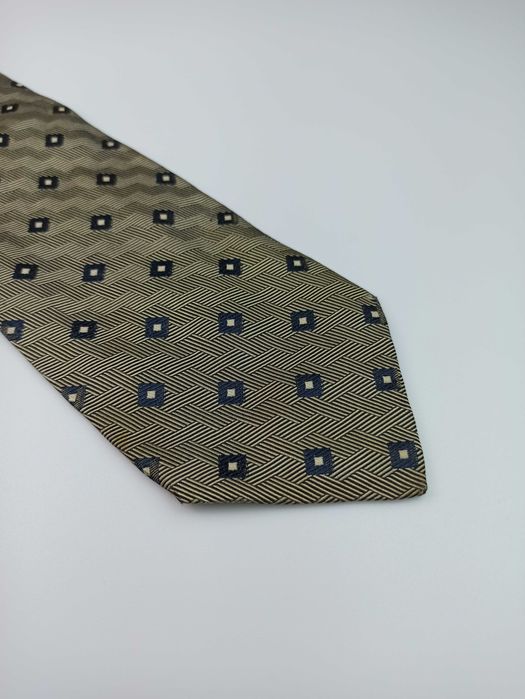 Pal Zileri brązowy jedwabny krawat maj58