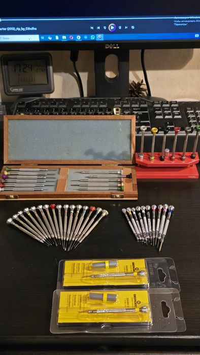 Отвёртки  часовые Horotec Swiss made часовой инструмент