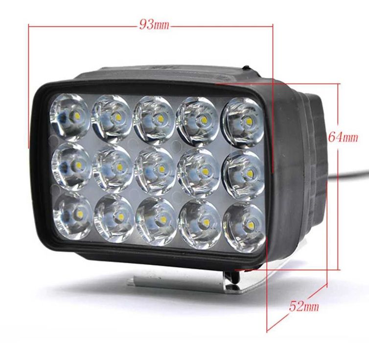 Reflektor Halogen Doświetlacz Samochodowy 18LED 15W