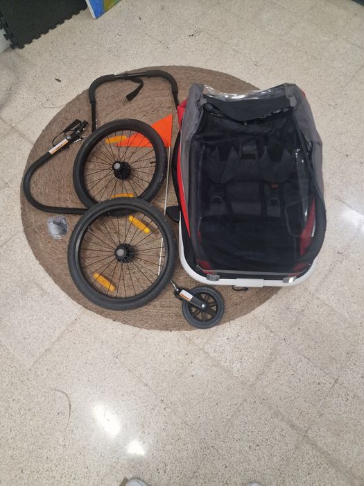 Atrelado / Reboque de Bicicleta HAMAX IXPLORER Vermelho