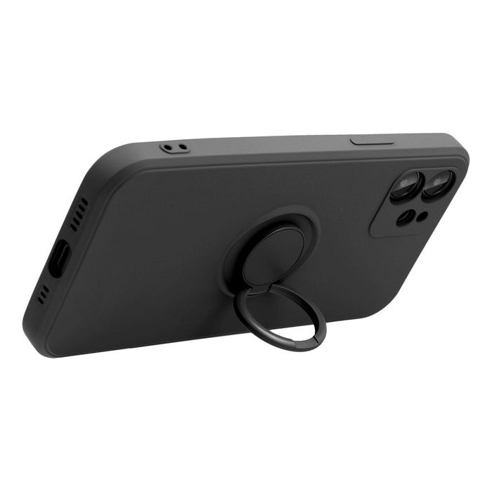 Futerał Silicone Ring Do Iphone 16 Pro Czarny