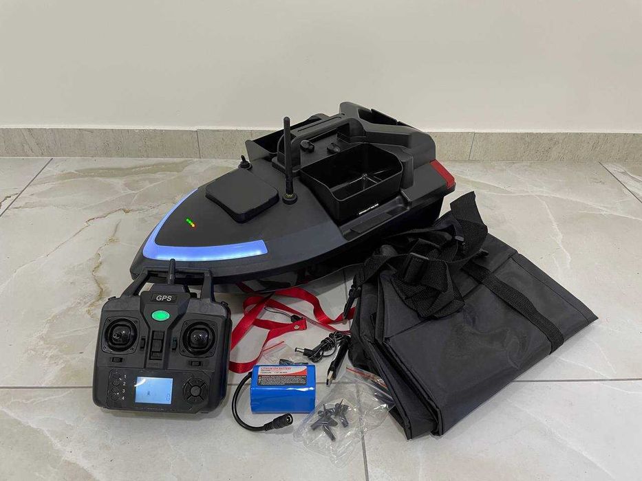 12000 mah Карповый кораблик Flytec V020 с GPS 40 т для рыбалки завоза прикормки Короповий кораблик для риболовлі Карповий завезення прикормочный з гпс