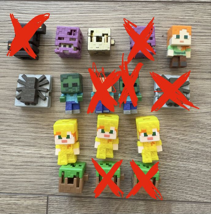 Фігурки фігури Minecraft Майнкрафт кіндер Kinder