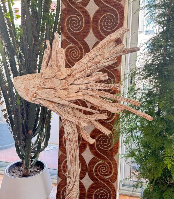 Escultura de Peixe em Madeira – Bali