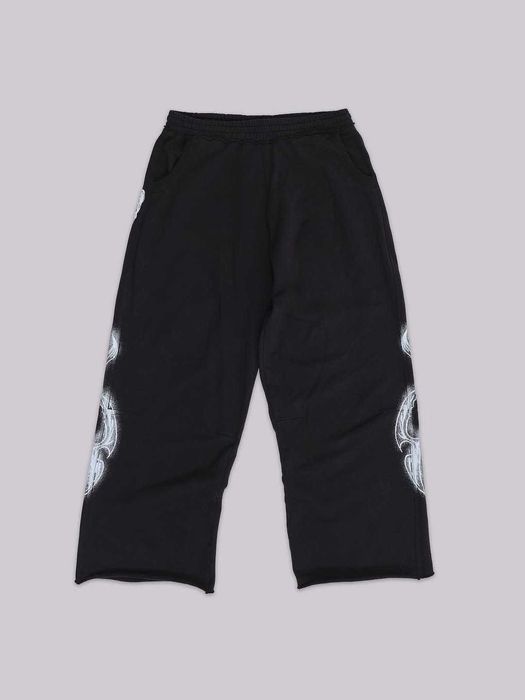штани унісекс Jaded London Black Gothic Printed Jogger Оригінал  Rare