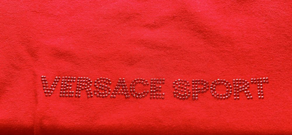 T shirt vermelha Versace Sport