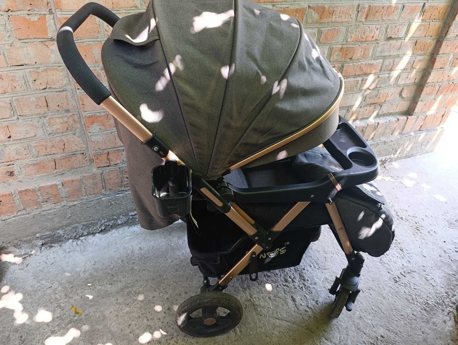 Прогулянкова коляска нінос максі (Ninos Maxi LIGHT GREY)