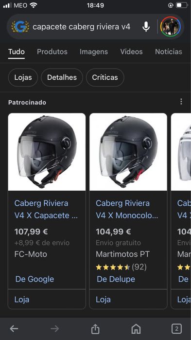 Capacete Muito Novo