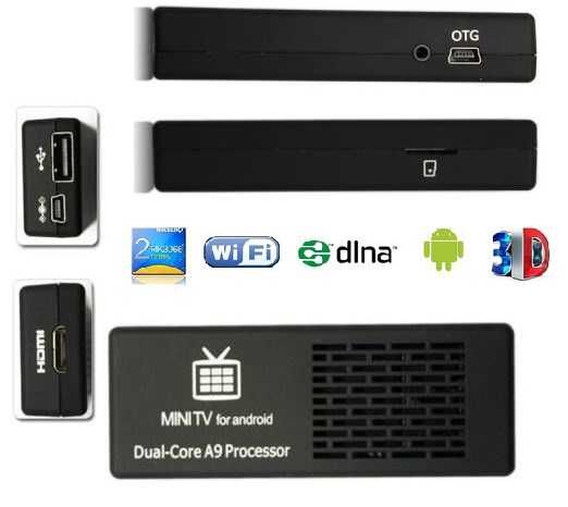 Android gриставка Smart TV Stick MK808c (2/16Gb, AV-out RCA)