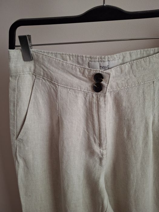 Штани бежеві натуральний льон р.L,Next