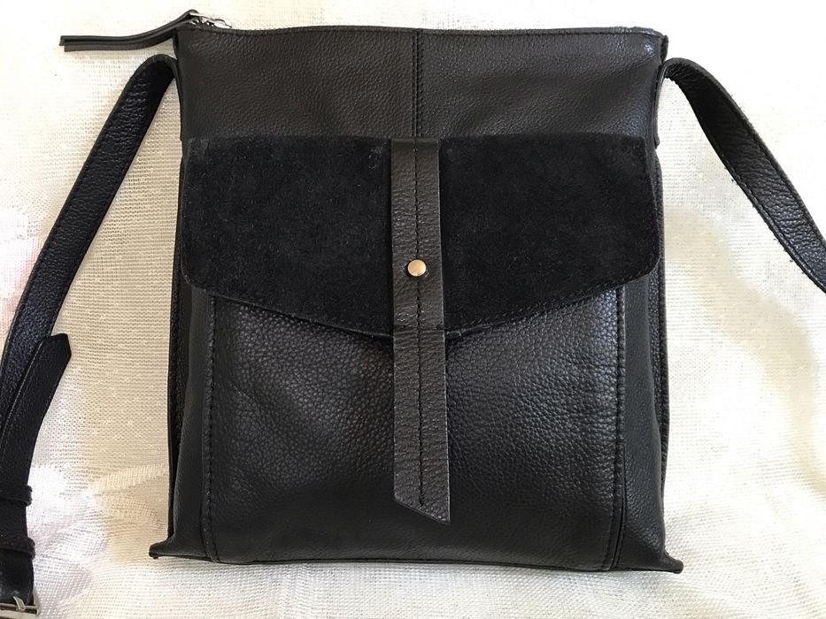 Подарок мужу. Кожаная брендовая мужская сумка Next. Замеры 27/25/5 см