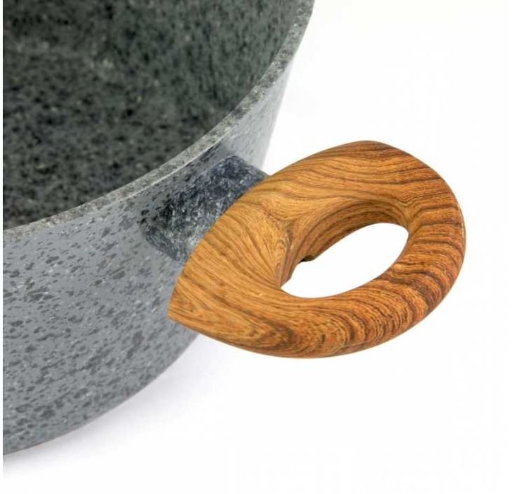 duży komplet zestaw GARNKI garnek GRANITOWE 12 ELE. 7242