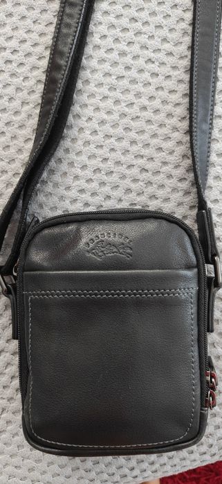 Bolsa FRANCIEL Paris de Ombro Slim Pele Preta