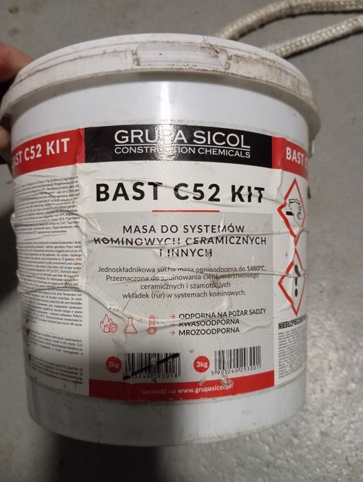 Masa do uszczelniania kominów ceramicznych Bast C-52 KIT, Rauch