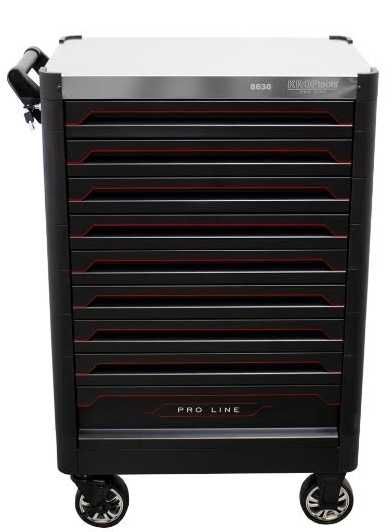 Carro Ferramentas  Proline 9 Gavetas c/ 236 pcs REF: 8636/ 86236