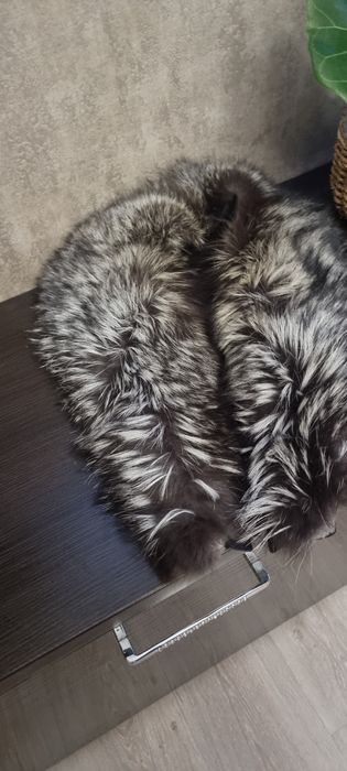 Большой воротник из чернобурки