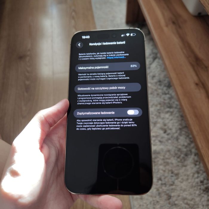 Sprzedam iPhone 14 Pro Max 256 GB Gold – idealny stan + zestaw dodatków