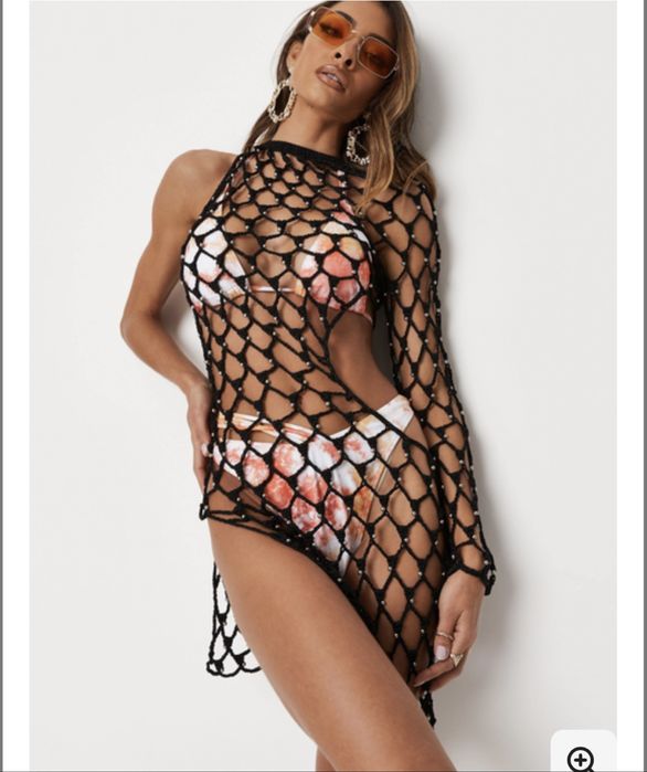 Пляжное платье,пляжна сукня missguided,сетка,туника