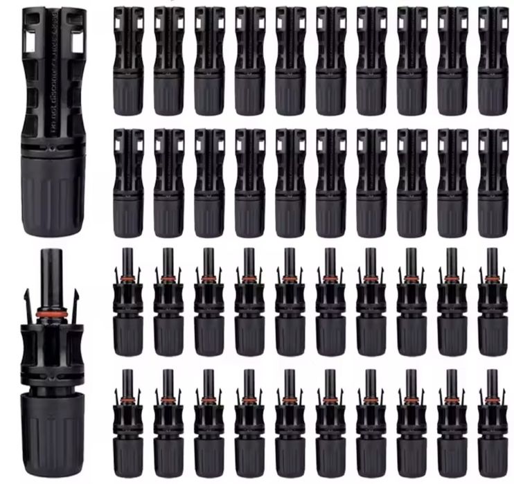 Kit de  20 Pares de Conectores Solares fichas MC4 (Novos / Selados)