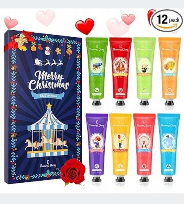 Zestaw kremu do rąk i balsamy do ust Eleanore's Diary nawilżający i r