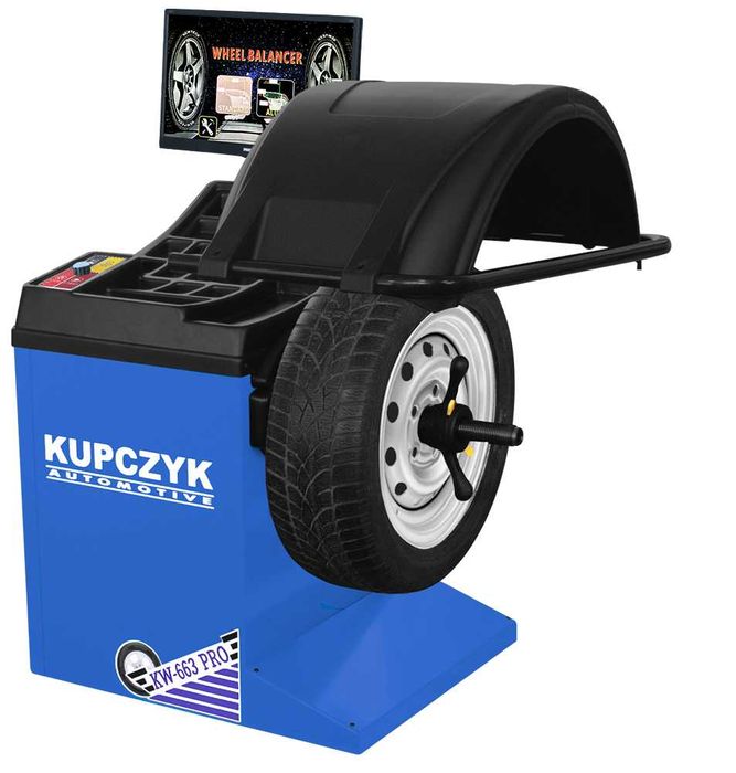 Automatyczna Wyważarka do kół KW-663 PRO 3 Pomiary Laser kupczyk