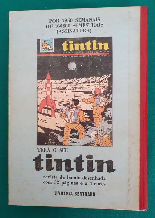2 Livros encadernados da revista Tintin: Nº6-3ºAno e Nº7-4ºAno Anos 60