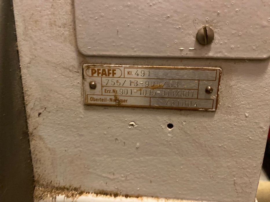 Máquina de costura alemã pfaff mod.491