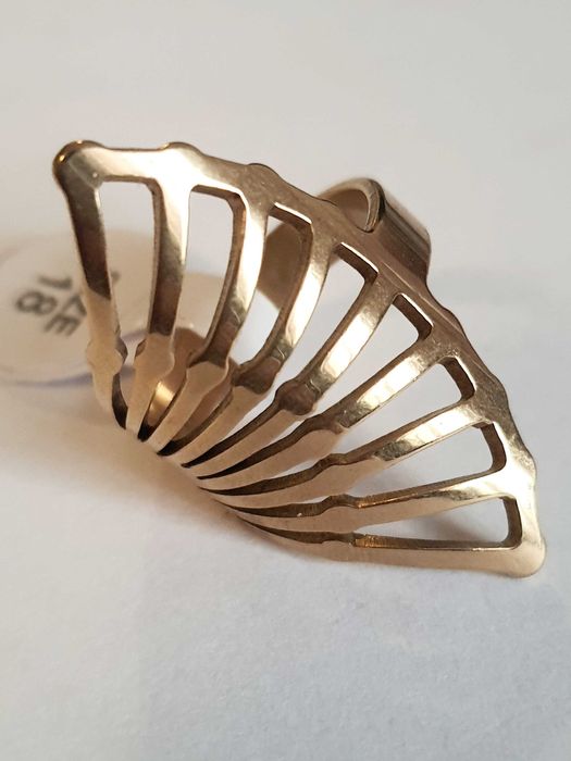 Piękny Pierścionek Stal Chirurgiczna 16mm