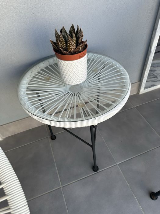 Conjunto 2 cadeiras e mesa exteriores