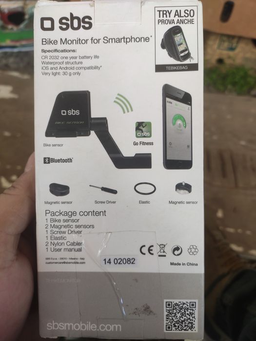 Велокомпьютер Sbs для программы GoFit или аналогичной используя телеф