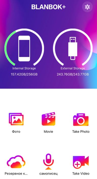 Флешка 256 Гб 3 в 1 Blanbok для iPhone USB, Lightning и Type-C