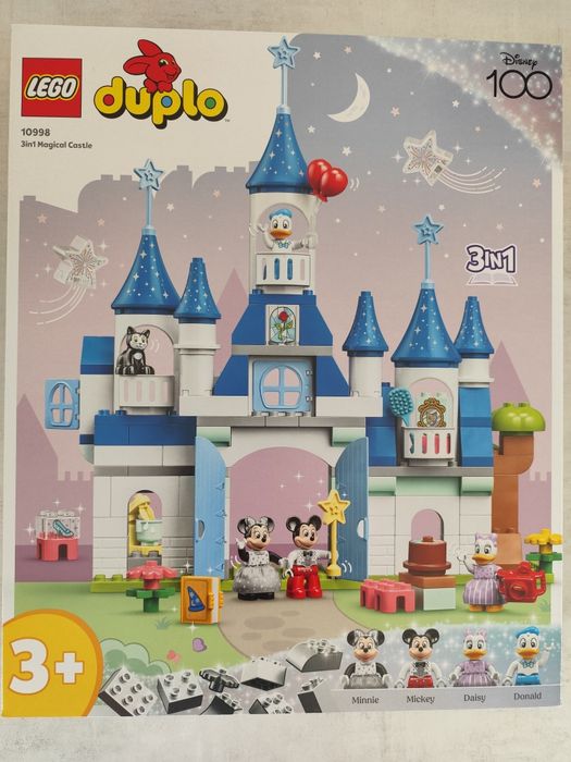Nowe LEGO Duplo 10998 Disney 100 Magiczny zamek 3w1 ogromny zestaw
