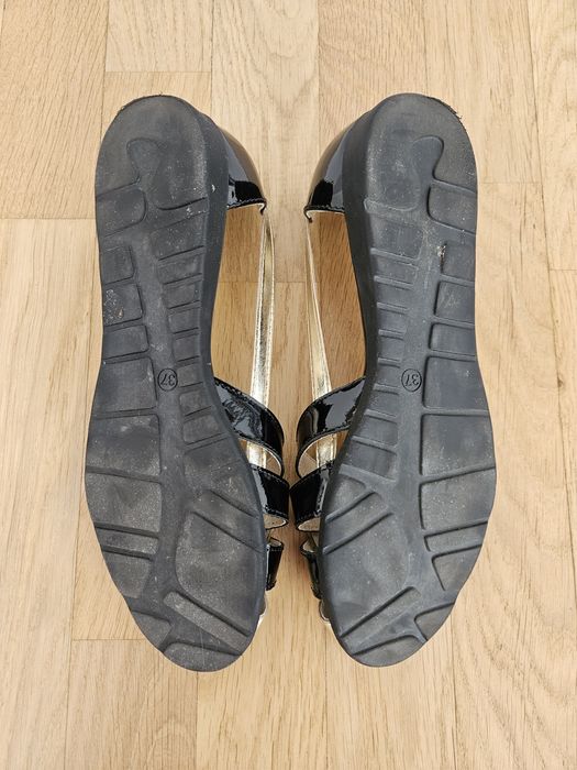 Sandały baleriny lakierki skórzane Saway r. 36/37