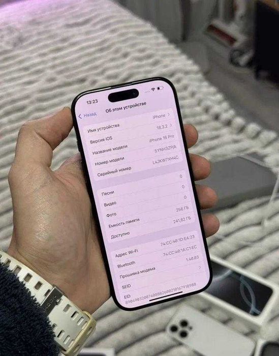 iPhone 16 Pro, 256 ГБ  , 100% ,24 цикла  ( фіз сім +Е сім