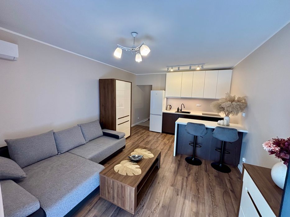 Nowoczesna kawalerka 28 m² z ogródkiem | Kraków | Bagry | ul. Mierzeja Wiślana | Nowe budownictwo | Parking podziemny